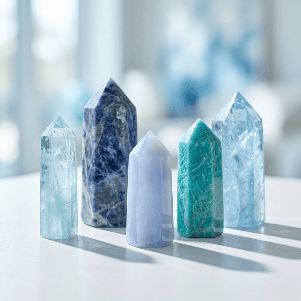 Throat Chakra Healing Crystal Collection