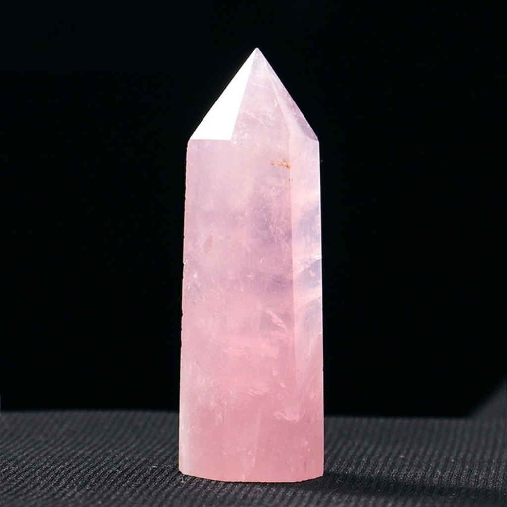 Rose Quartz Crystal Tower