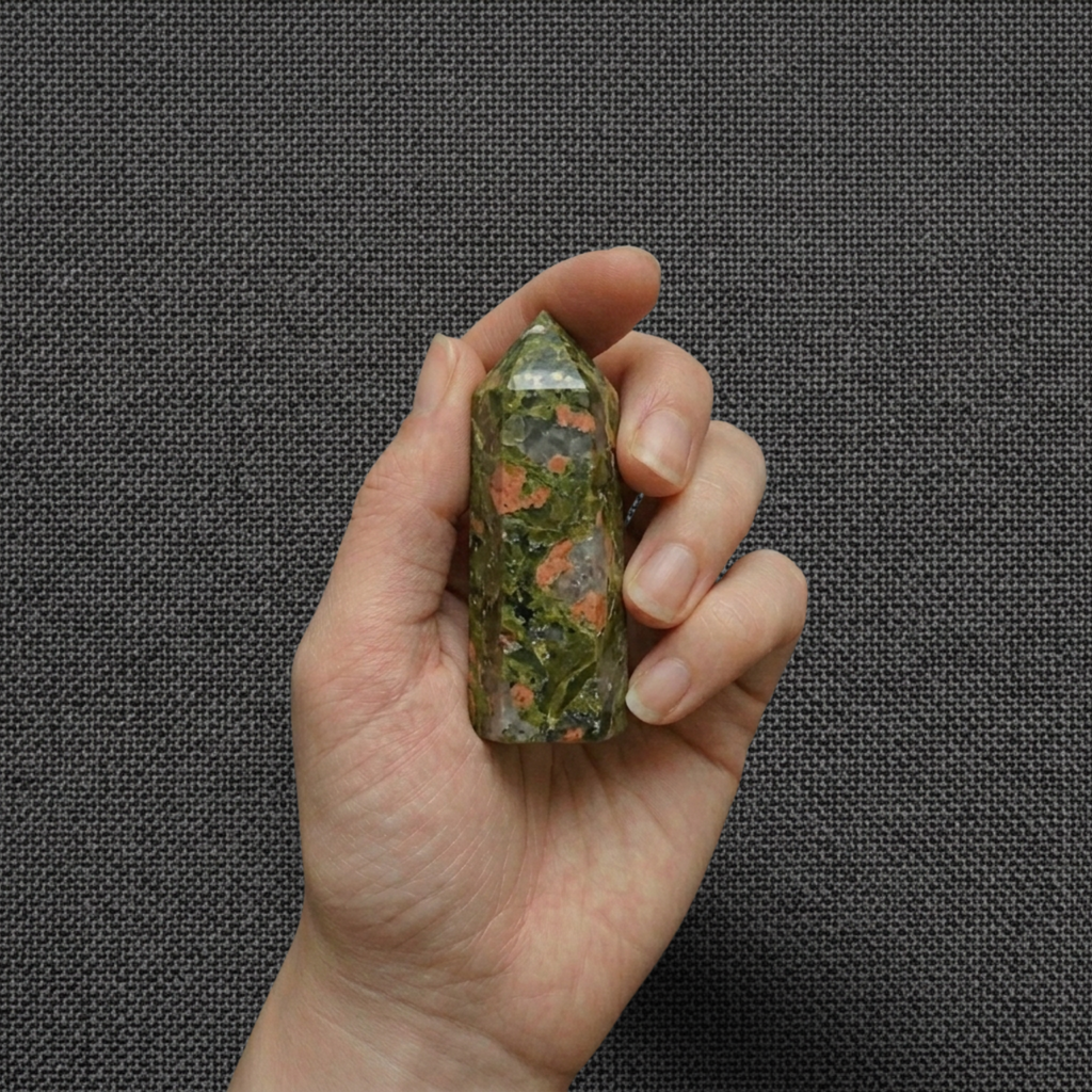 Unakite Crystal Tower