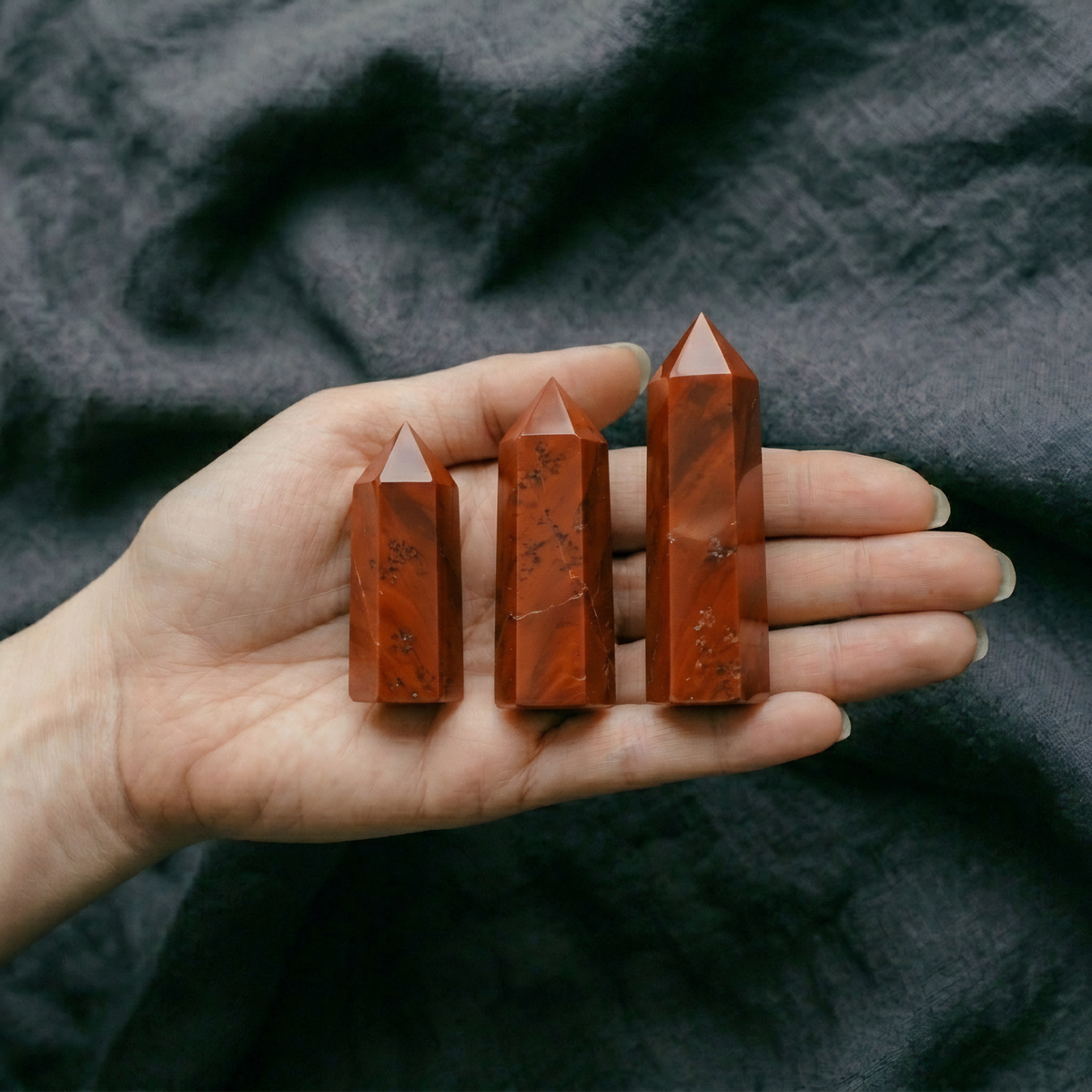 Red Jasper Crystal Tower