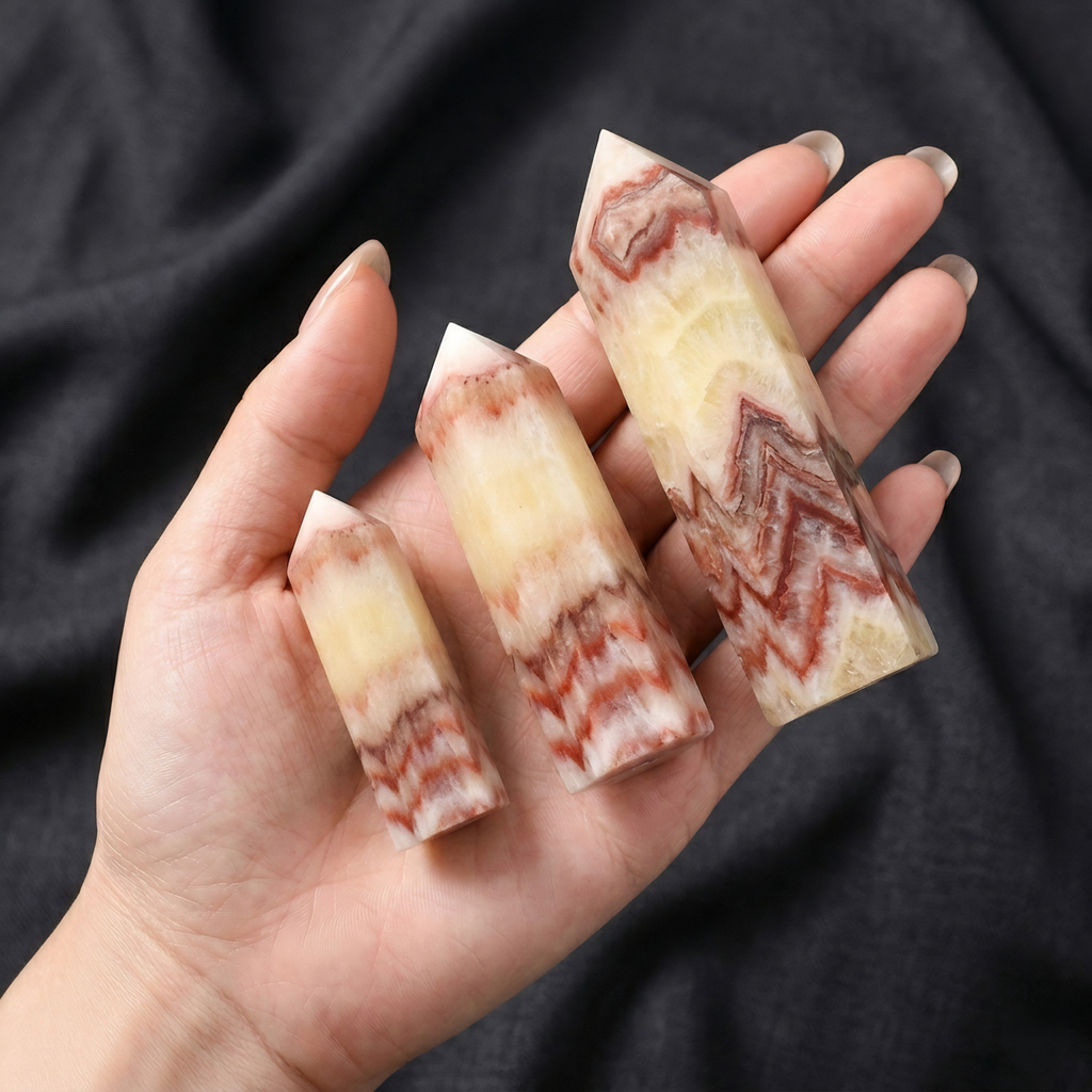 Rhodochrosite Crystal Tower