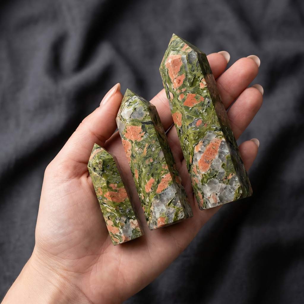 Unakite Crystal Tower