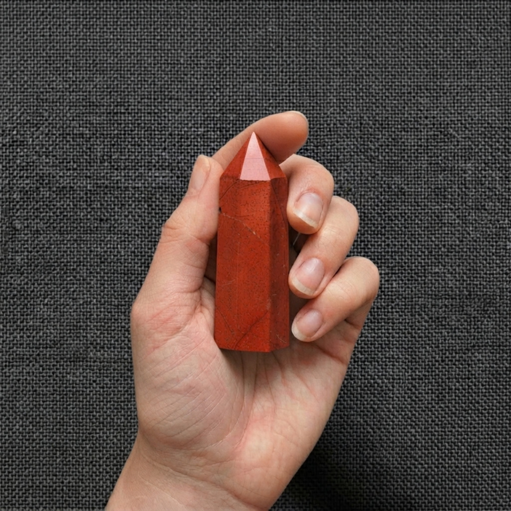 Red Jasper Crystal Tower