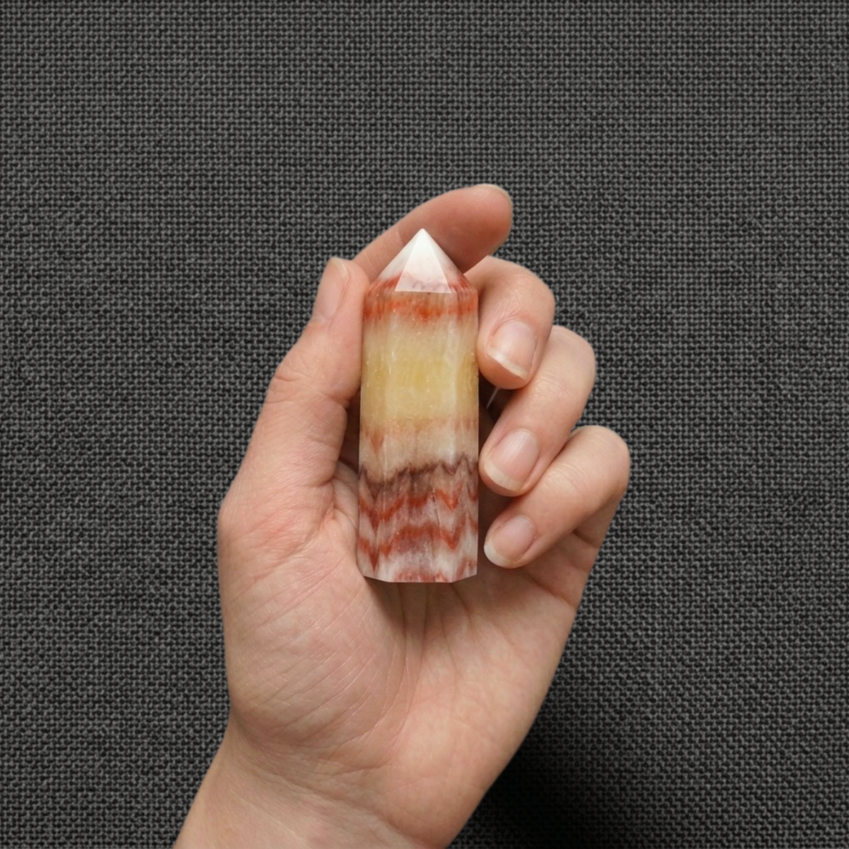Rhodochrosite Crystal Tower